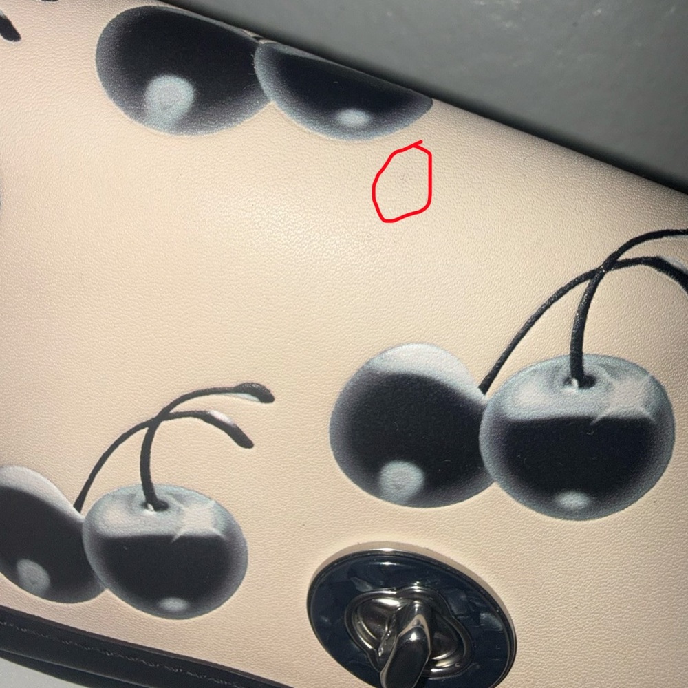 Coachtopia Wavy Dink Black Cherry Print Bag With Card Case - Picture 3 of 13